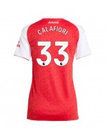 Arsenal Riccardo Calafiori #33 Domácí Dres pro Dámské 2025-26 Krátký Rukáv